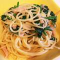 usacchi's cooksnap of when they made 簡単♡ほうれん草とハムのパスタ.