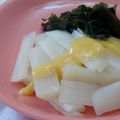mmameco's cooksnap of when they made うどとわかめの酢みそがけ.