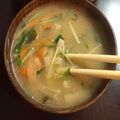 隣の奥さん（≧∇≦）'s cooksnap of when they made 水菜と大根のサラダスープ.