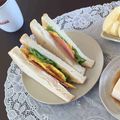 隣の奥さん（≧∇≦）'s cooksnap of when they made 生ハム☆クリチ☆玉子焼きのサンドイッチ.
