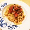 sugaryuuki's cooksnap of when they made トマト・バジル・アンチョビの冷製パスタ.