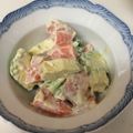 みこ☺︎'s cooksnap of when they made サーモンとアボガドのマヨわさサラダ.
