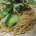 てってんてん's cooksnap of when they made キュウリとツナのパスタ.