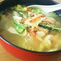 あんころぴ｡・:＋°'s cooksnap of when they made 鶏ささみとアスパラの塩らーめん.