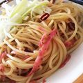 syouto0313's cooksnap of when they made ネギ好きな人へ！　ネギとサラミのパスタ.