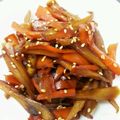 ずーらしあ's cooksnap of when they made きんぴらごぼう☆お弁当にも☆作り置きにも.