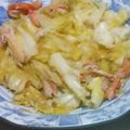 もろもろ10もろ's cooksnap of when they made キャベツとカニ缶の炒め蒸し.