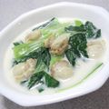 naoming's cooksnap of when they made 帆立とチンゲンサイのクリーム煮.
