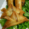 kazooco's cooksnap of when they made 端午の節句:こどもの日かぶとのサモサ☆.