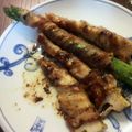 うっち～H's cooksnap of when they made 筍とアスパラの肉巻きバルサミコソース.
