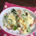 らんチェス☆'s cooksnap of when they made 簡単！新アスパラのドリア.