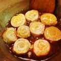 Amylia's cooksnap of when they made 油揚げ＆豚肉ロール焼き★渦巻きあんかけ.