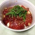 八幡あき's cooksnap of when they made 簡単！マグロのづけ丼.