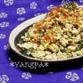 yangpa's cooksnap of when they made シャキシャキ☆大根の葉で炒り豆腐。.
