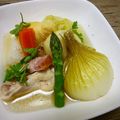 kemakeman's cooksnap of when they made 圧力鍋で簡単　黄金のコンソメで作るポトフ.