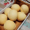 ﾋﾟﾝｸ☆ﾏｶﾛﾝ's cooksnap of when they made 朝食にポンデケージョ♬.