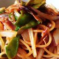 suduco's cooksnap of when they made ちゃちゃっと！シンプルなナポリタン.