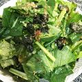 ニコニコ食べよう's cooksnap of when they made 胡麻香る♡生で食べる小松菜の和風サラダ.