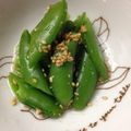 ♪☆山村さん☆♪'s cooksnap of when they made スナップエンドウのごま酢和え.