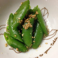 ♪☆山村さん☆♪'s cooksnap of when they made スナップエンドウのごま酢和え.