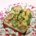 龍青空ママ's cooksnap of when they made 朝食に☆アボカドのマヨピザトースト.
