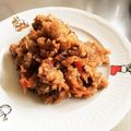 ぱんだ170071's cooksnap of when they made ツナと生姜☆赤飯おにぎりチャーハン♪.