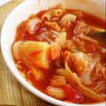 あんちゃん❀'s cooksnap of when they made ＊野菜たっぷりトマト缶でミネストローネ＊.