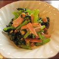 michipapa's cooksnap of when they made お弁当や副菜に☆小松菜とハムのくるみ和え.