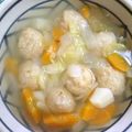 無縛（むばく）'s cooksnap of when they made 簡単早い!肉団子と野菜たっぷり暖かスープ.