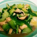 テンchan's cooksnap of when they made ササミとチンゲン菜のウマっ！炒め～★.