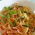 17mami's cooksnap of when they made 大葉とトマトの和風パスタ.