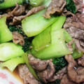 ちぃ410's cooksnap of when they made 牛肉と小松菜の柚子こしょう炒め.