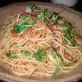 まきぞー's cooksnap of when they made 水菜とじゃことベーコンのパスタ.