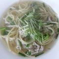 shouko's cooksnap of when they made けっこう簡単★和風で豚肉のスープパスタ.