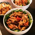 想羽ママ's cooksnap of when they made 茄子と豚肉のスタミナ丼.