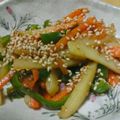 わらいおん's cooksnap of when they made 彩り鮮やか＊簡単＊３色きんぴら♪.