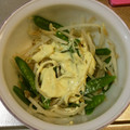 きゃゆー's cooksnap of when they made もやしと絹さやのワサビマヨ醤油.