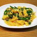 みきちぃ98's cooksnap of when they made 新玉ねぎ＆スナップエンドウの卵とじ☆*ﾟ.