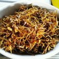 ちゅうのかみさん３'s cooksnap of when they made 小女子とくるみの佃煮.