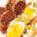 とろけい's cooksnap of when they made 豚ひき肉と卵のお揚げ巾着煮.