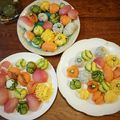 じょんlove's cooksnap of when they made 美味しくお花見＊*手まり寿司＊*.