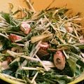 LovePiano's cooksnap of when they made 竹輪・きゅうり・水菜のピリ辛味噌マヨ和え.