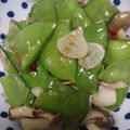ｽｶｲﾌｨｯｼｭ☆'s cooksnap of when they made さやえんどうのペペロンチーノ風☆.