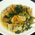 ＹＫＮ４．３'s cooksnap of when they made ☆小松菜と豚肉としめじの煮浸し☆.