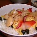 プジョル's cooksnap of when they made 甘辛く煮た！ホタテ丼.