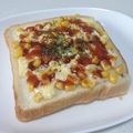 たなばたねずみ's cooksnap of when they made コーンとスイートチリソース♡トースト綺麗.