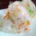 sayu＊sayu's cooksnap of when they made ごま香る春色おにぎり♡桜えびキャベツ.