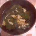 ともこｐ's cooksnap of when they made 三ツ葉 きのこ 卵のすまし汁(^ω^).
