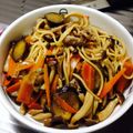 とんみき's cooksnap of when they made 挽肉・ナス・エリンギの和パスタ.