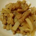 ねこはん's cooksnap of when they made せせりと玉ねぎわさポン炒め.